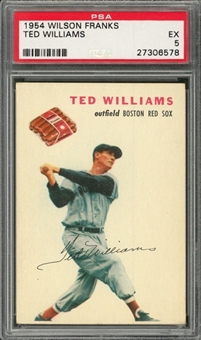 1954 Wilson Franks Ted Williams – PSA EX 5
